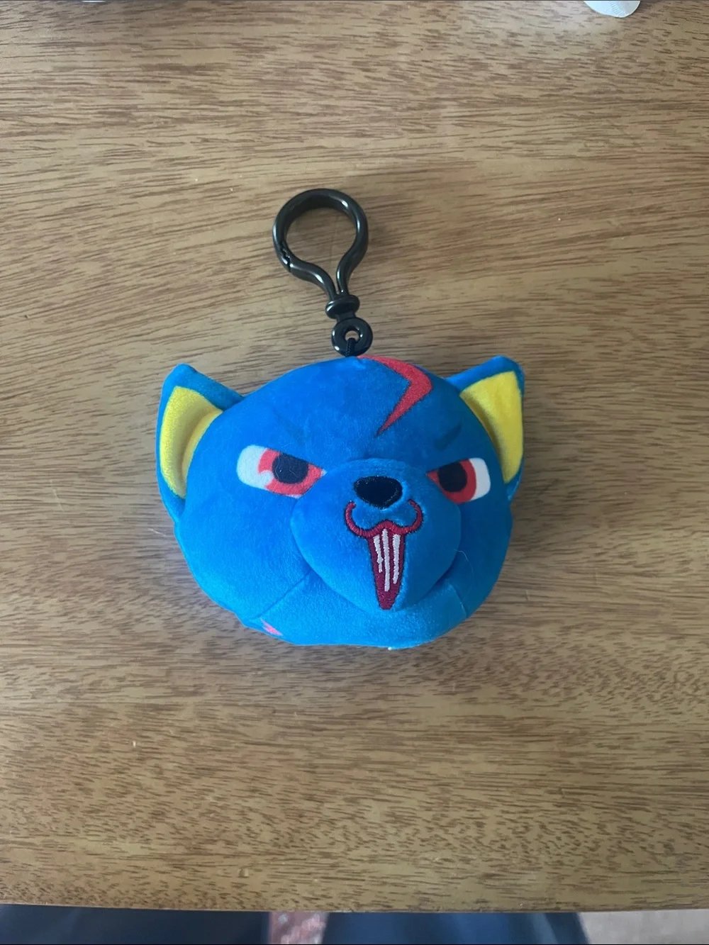 Blue Plush Animal Keychain